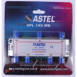 Highfly ASTEL 5-2500MHz 4 Way TV RF Splitter