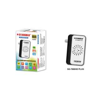 STARGOLD 4K Ultra HD Audio and Video Satellite Receiver Mini With Multi Satellite Search, Network Search, TP Search, SG-7000 HD Plus