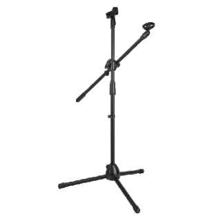 ATNY Tripod Boom Microphone Stand With Dual Microphone