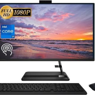 Lenovo Ideacentre 27″ All-in-One, Core i7-13620H, 13th Gen, 8GB RAM, 512GB SSD, DOS Non Touch black/white AIO Computer