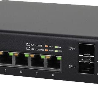 Ubiquiti EdgeSwitch 8-Port Managed PoE+ Gigabit Switch with SFP 150W [ES-8-150W]