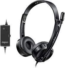 Rapoo H120 Wired Stereo Headphone 3.5 MM Jack