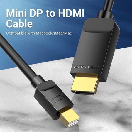 Vention 1.5M Mini Display Port to HDMI Cable Black, HABBG
