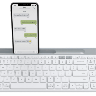 Logitech K580 Slim Multi-Device Wireless Keyboard Off-white – 920-010623
