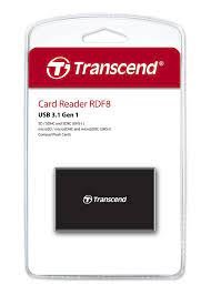 Transcend SD and microSD Card Reader USB 3.1 Gen 1, Black