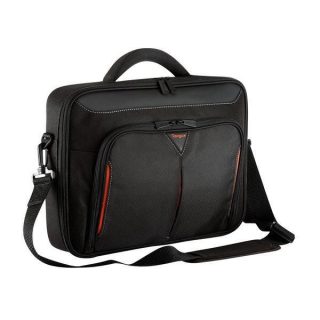 Targus Classic 15.6″ Clamshell Laptop Carry Case, Black/Red, CN415