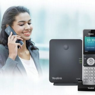 Yealink W60P Wireless Cordless DECT IP Phone with base station