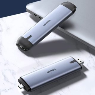 UGREEN – 2 in 1 M.2 SATA SSD Enclosure – CM353