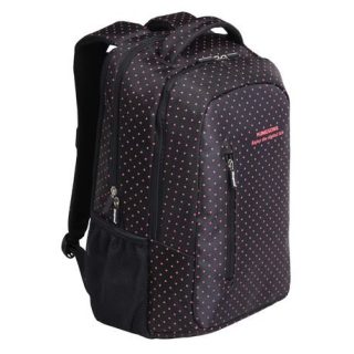 Kingsons Match White Hot Dot Laptop 14.5″ Black Backpack, KS3010W-W