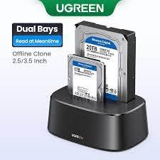 UGREEN USB 3.0 Dual Bay SATA Hard Drive Docking Station – CM198
