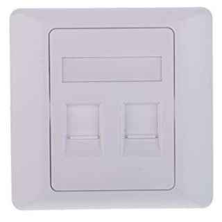 Cat6 Double port Network Data Faceplate - Kenya