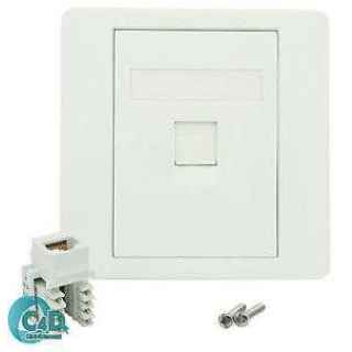 Cat6 Single port Network Data Faceplate with Keystone - Kenya