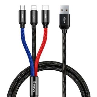Havit 3-in-1 Multi-Device Charging Cable (micro USB/Type-C/iPhone) - Kenya
