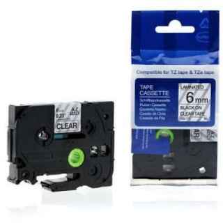 Brother TZE-111 6mm Black on Clear Tape - Kenya