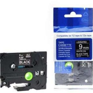 Brother TZE-325 White on Black Tape - Kenya