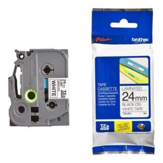 Brother TZe-251 24mm Black On White Tape - Kenya