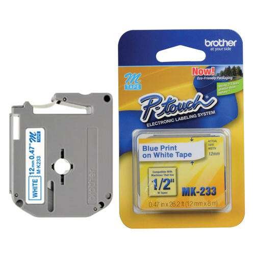 Brother M-K233 12mm Blue on White Label Printer tape - Kenya %count(title) +254720548999 Brother M-K233 12mm Blue on White Label Printer tape - Kenya
