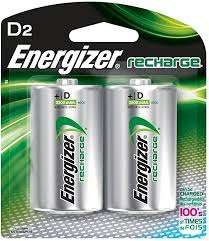 Energizer D-2 Rechargeable 2 pack Battery - Kenya
