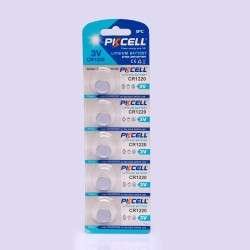 PKCELL 3V. CR1220 Lithium Battery, 5PCS