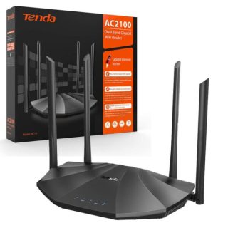 Tenda AC19 Router, AC2100 Dual Band Gigabit Wi-Fi Router
