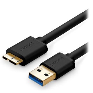 UGREEN USB-A 3.0 to Micro USB 3.0 Male Cable 0.5m (Black) – US130