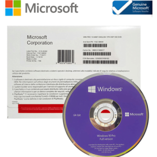 Microsoft Win Pro 10 64 Bit Eng Intl 1pk DSP OEI DVD OEM