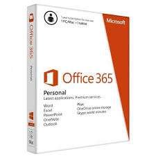 Microsoft Office 365 Personal 1 Year Africa only Media less 1 User