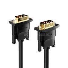 Vention 15M VGA(3+6) Male to Male Cable with Ferrite Cores, DAEBN