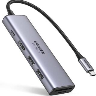 UGREEN USB-C To HDMI + USB3.0 A + USB2.0 A (2 Ports) + PD Power Converter