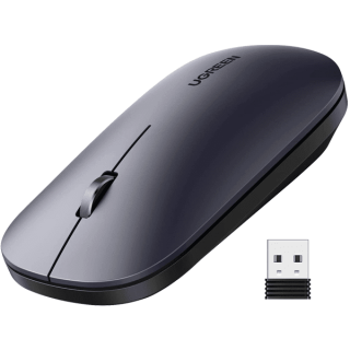 UGREEN Portable Wireless Mouse (Without Battery) – Black – MU001