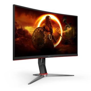 Lenovo G34w-10 34″ Ultra-Wide Curved Gaming Monitor, Tilt, Height Adjust Stand, Black Color