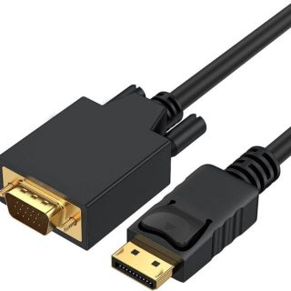 UGREEN DP Male to VGA Male Cable 1.5m (Black) – DP105