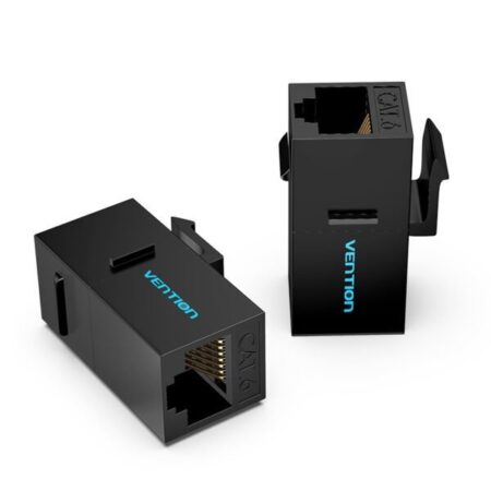 Vention CAT.6 FTP Keystone Jack Coupler – Black