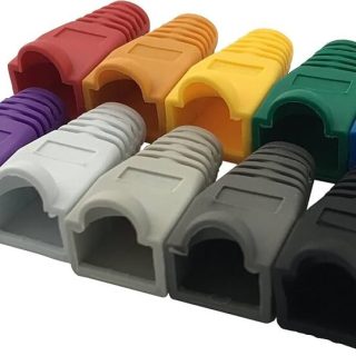 Vention RJ45 Strain Relief Boots Red PVC Type 100 Pack, Red, Black, Grey, White, Pink – IODRO-100