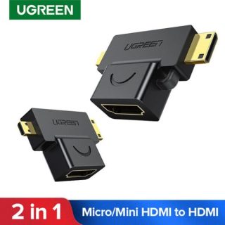 UGREEN Micro HDMI Male + Mini HDMI Male to HDMI Female Adapter – HD129