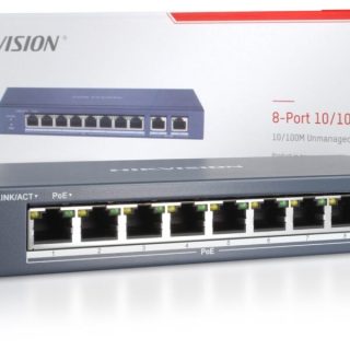 HIKVISION DS-3E0310P-E/M 8 × 10/100Mbps PoE ports, and and 2 × Gigabit RJ45 port Unmanaged POE Switch 65W - Kenya