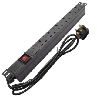 9 ways PDU standard sockets with on/off switch - Kenya