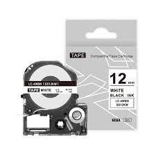 Epson 12mm Black on White label tape , SS12KW, compatible - Kenya