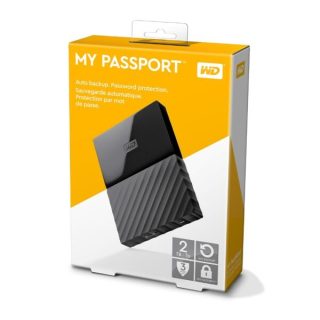 WD My Passport 2TB Hard drive- Black, WDBYVG0020BBK-WESN