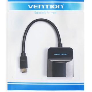 Vention Type-C to VGA Adapter 0.15M Black ABS Type, TDDBB