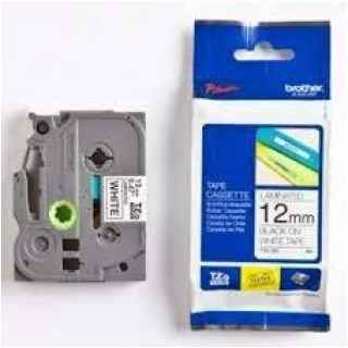 Brother 12mm x 8m Black on White Tape - Kenya