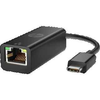 HP USB-C to RJ45 Adapter – Black – V7W66AA