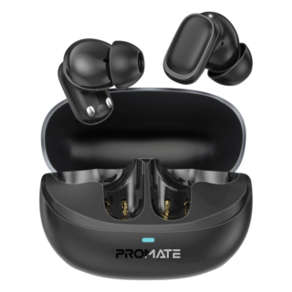 Promate LUSH.BLACK Compact Bluetooth TWS Earphones