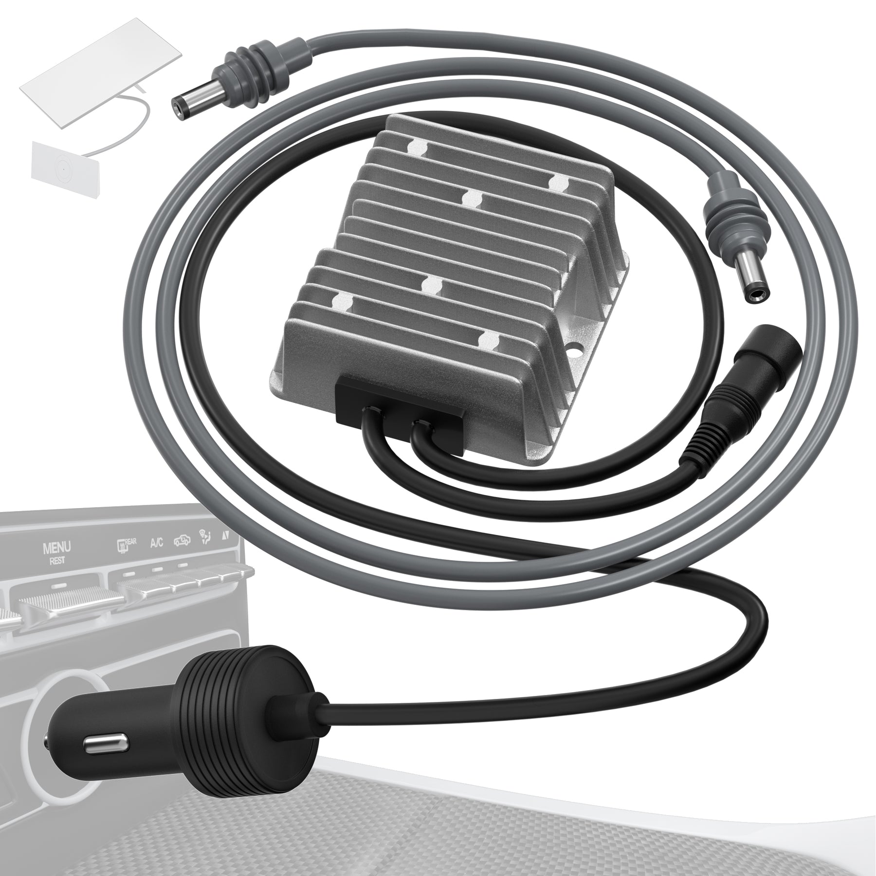 Starlink Gen 3 Car Charger | 12V/24V to
  57V Step-Up Power Cable | 4.5A Vehicle Accessory Plug, 18AWG