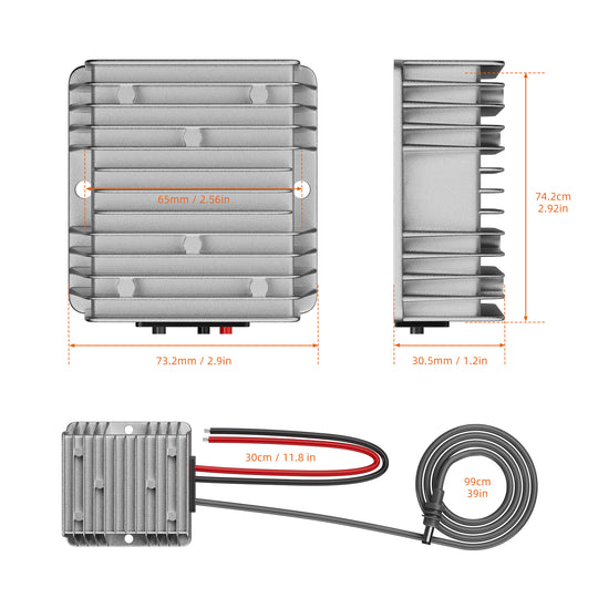 DC 12V to 57V Boost Converter with DC
  Cable for Starlink Gen 3 Router - Image 2