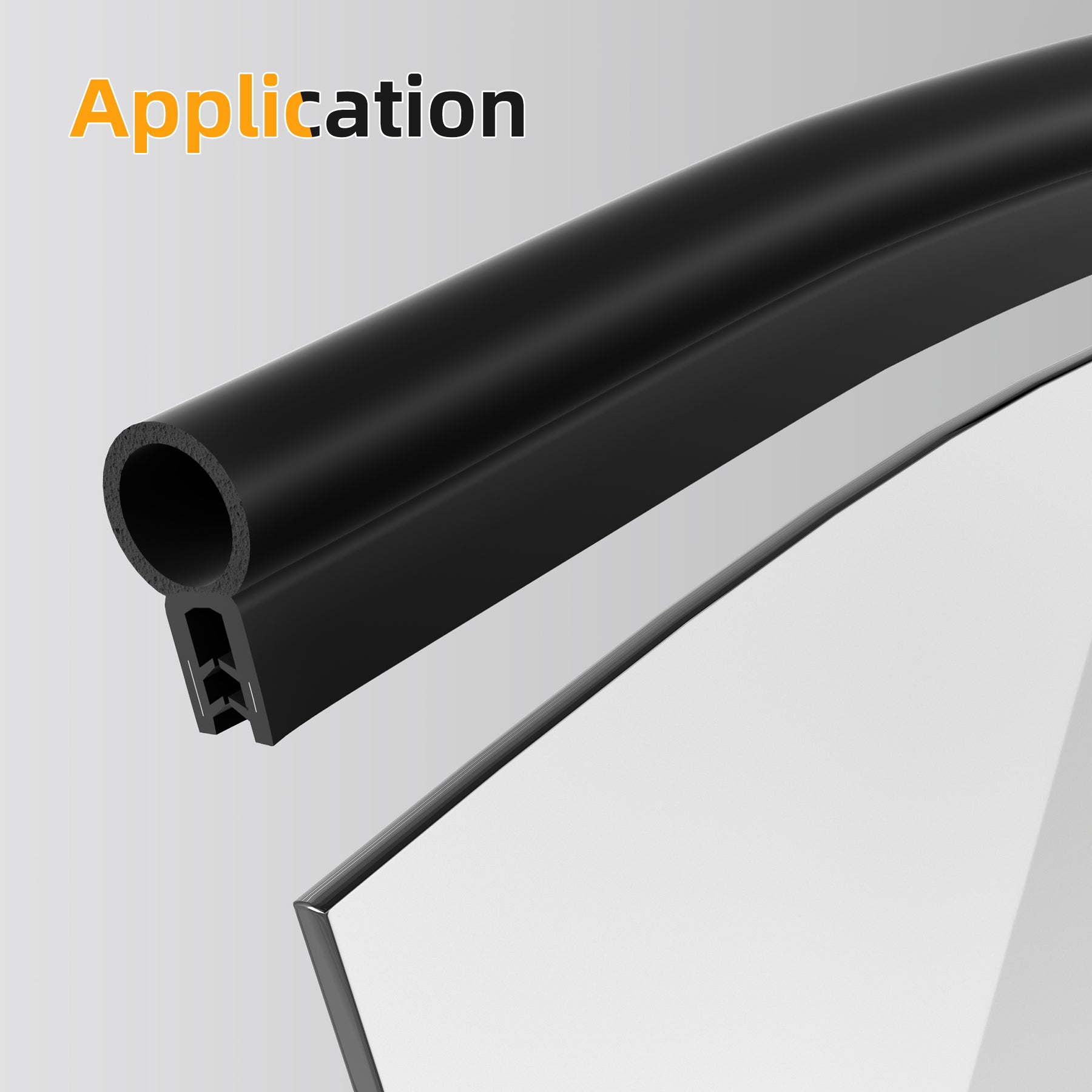 Automotive Trim Seal with Top Bulb for
  Starlink Cable Pass-Through - Image 10