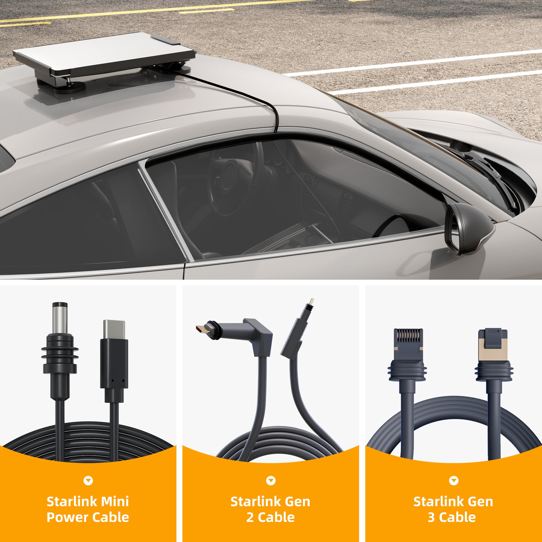 Automotive Trim Seal with Top Bulb for
  Starlink Cable Pass-Through - Image 8