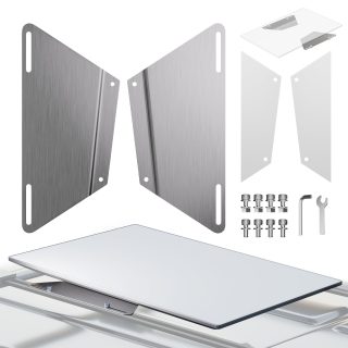 Starlink Flat High Performance (Gen 3)
  Roof Rack Mount Stainless Steel Bracket for Vehicle Crossbars