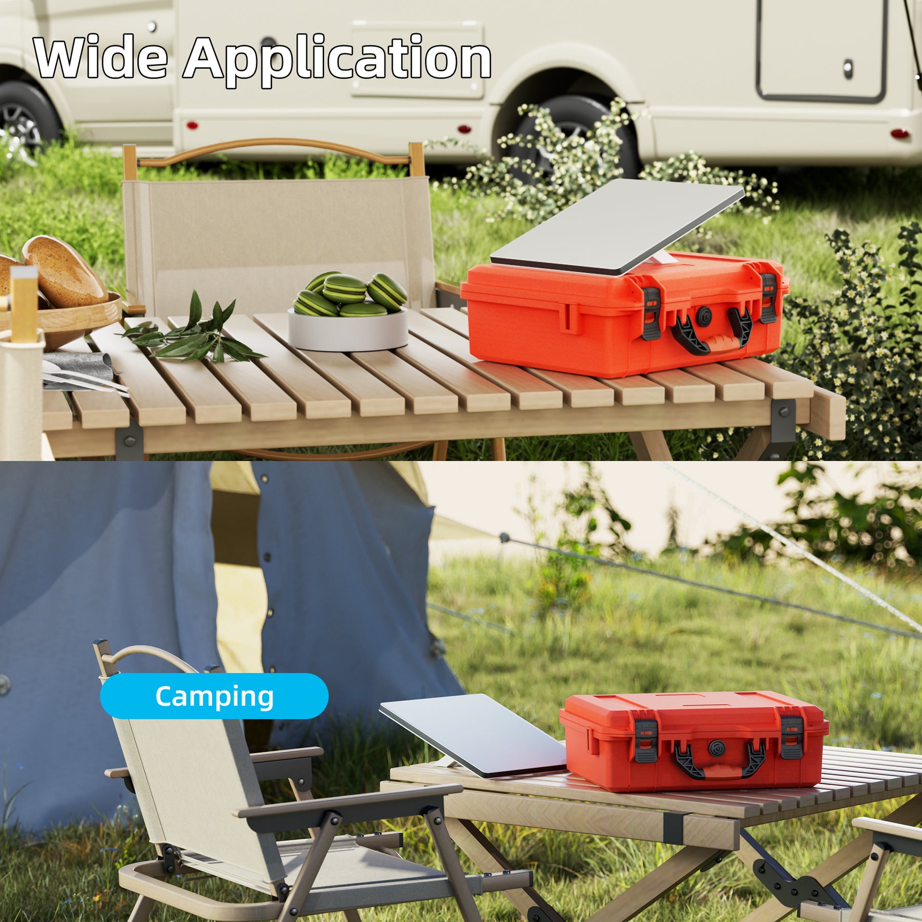 Starlink Mini Orange Hard Protective
  Travel Case with Organized Storage - Image 4