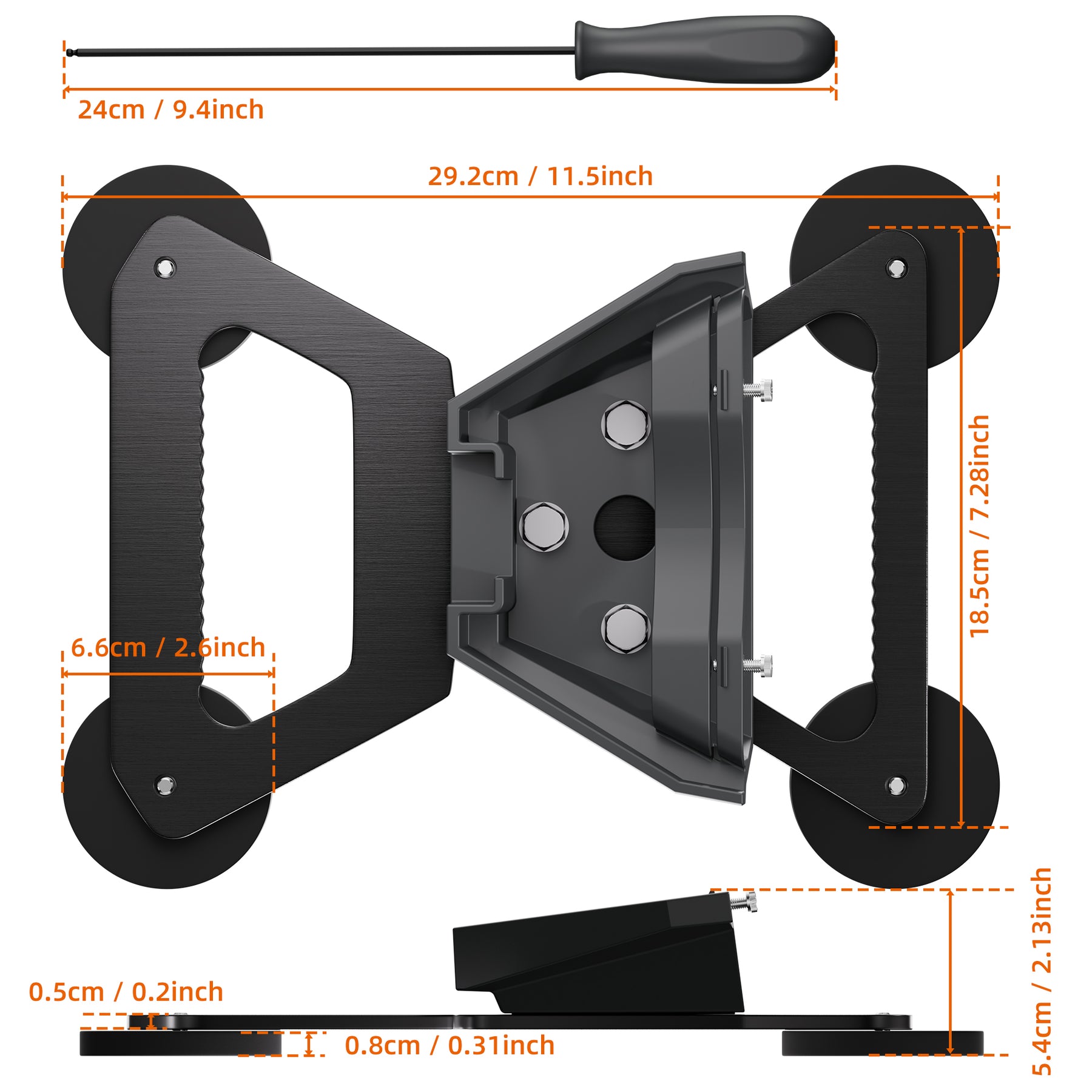 Starlink Mini Magnetic Roof Mount with
  Anti-Theft Lock No-Drill for Vehicle Roofs & Marine Use - Image 8